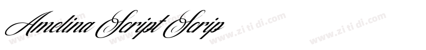 Amelina Script Scrip字体转换